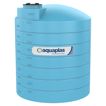 CISTERNA AQUAPLAS CON VALVULA Y FLOTADOR 10000 LTS